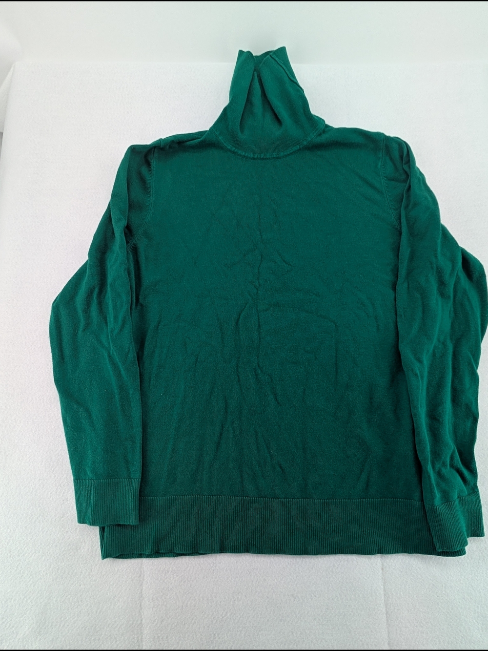 Essentials Deep Green Turtleneck Sweater